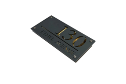 Deluxe Laser Cut Door Plaque - Modern Mirror Finish Custom House Sign (15x29cm, 9 Styles) - thumbnail 5