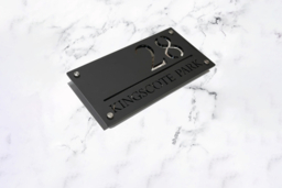 Deluxe Laser Cut Door Plaque - Modern Mirror Finish Custom House Sign (15x29cm, 9 Styles) - thumbnail 8