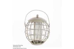 Squirrel-Proof Orbital Bird Feeder - Weather-Resistant Steel, Peanut Holder, Songbird-Friendly - thumbnail 4