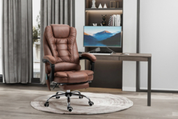 Vinsetto Microfibre Reclining Massage Sofa Chair - Heated, Modern 1-Seater Recliner - thumbnail 8