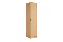 Phoenix Contemporary Single Door Oak Effect Wardrobe - Space-Saving Bedroom Storage, 4 Colours - thumbnail 3