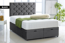 Chesterfield Divan Bed with Headboard - 8 Colours & 6 Sizes! - thumbnail 4