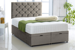 Chesterfield Divan Bed with Headboard - 8 Colours & 6 Sizes! - thumbnail 3