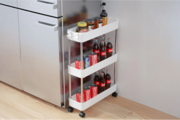 3-Tier Corner Storage Rack Shelf for Kitchen or Bathroom - thumbnail 6