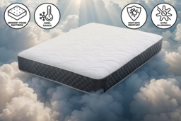 PRICE DROP! Cool Blue Gel Memory Foam Hybrid Mattress - 6 Sizes, Pressure Relief - thumbnail 2