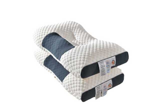 Soft Cotton Orthopaedic Massage Neck Pillow - Ergonomic Adjustable Support for Sleep, Travel & Relaxation - image 1