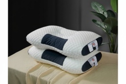 Soft Cotton Orthopaedic Massage Neck Pillow - Ergonomic Adjustable Support for Sleep, Travel & Relaxation - thumbnail 2