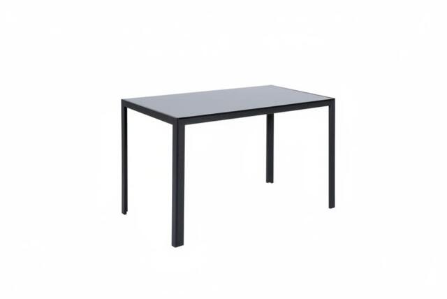Rectangular Tempered Glass Dining Table - Black - image 1