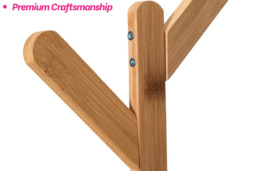 Multifunctional Coat Rack with Hooks, Rod & Shelves - thumbnail 4