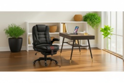 Vinsetto Ergonomic Heated Massage Recliner Chair - Faux Leather, Adjustable Lounge Armchair - thumbnail 1