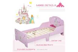 Ottoman Divan Bed with Storage Base - Pink MDF Castle, Single - thumbnail 4