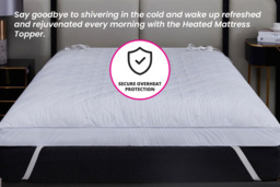 4-Inch Luxury Heated Mattress Topper - Dual Remote Temperature Control - thumbnail 3
