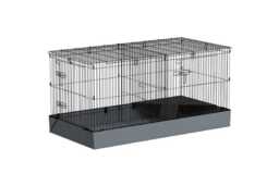 2-in-1 Guinea Pig, Rabbit & Small Pet Cage - Multi-Zone Indoor Playpen, Easy Clean Waterproof Hutch - thumbnail 1