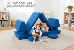 8-Piece Modular Kids Play Sofa Set for Creative Building Fun - thumbnail 7