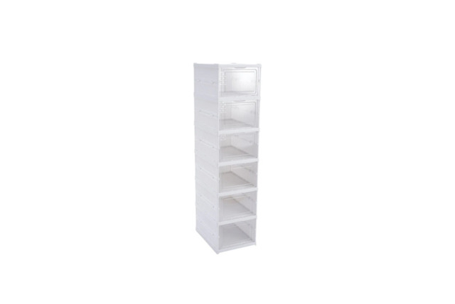 PRICE DROP! 6 or 8-Tier Space-Saving Shoe Storage - Cabinet or Box Units - image 1