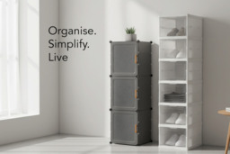 PRICE DROP! 6 or 8-Tier Space-Saving Shoe Storage - Cabinet or Box Units - thumbnail 2