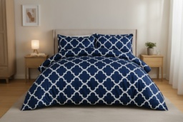 PRICE DROP! All Seasons Printed Coverless Microfibre Duvet - Hypoallergenic, Machine Washable, 4 Sizes, Modern Design - thumbnail 2