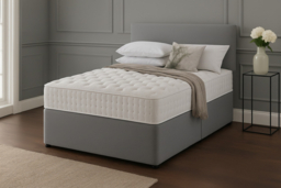 Grey Ottoman Divan Bed Set — Storage Drawers & Orthopaedic Memory Mattress - thumbnail 7
