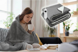 Ultra Soft Electric Heated Sherpa Fleece Blanket - 2 Colours - thumbnail 6