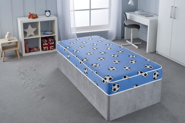 Children's Football Themed Open Sprung Mattress - Single or Small Double - image 1