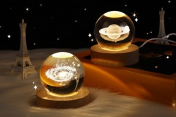 3D Galaxy Crystal Ball Night Light - thumbnail 2