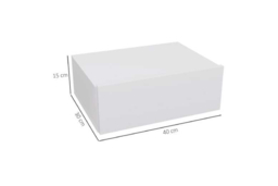 White Wall-Mounted Bedside Table with Drawer - Contemporary Space-Saving Bedroom Storage, Melamine-Faced, 10kg Capacity - thumbnail 7