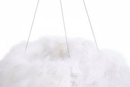 Double-Layer Feather LED Pendant Light with Crystals - thumbnail 7