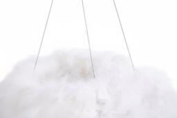 Double-Layer Feather LED Pendant Light with Crystals - thumbnail 3