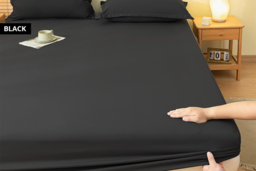 Solid Colour Brushed Microfibre Bed Cover - Soft, Machine Washable, All-Season Comfort - 16 Colours & 3 Sizes - thumbnail 4