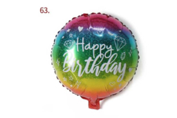 "18"" Foil Happy Birthday Balloons - Modern Wall Art & Statement Party Decor, Durable Foil, 18-Inch, Vibrant Accent" - thumbnail 8
