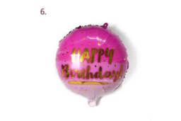 "18"" Foil Happy Birthday Balloons - Modern Wall Art & Statement Party Decor, Durable Foil, 18-Inch, Vibrant Accent" - thumbnail 7