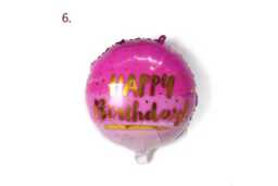 "18"" Foil Happy Birthday Balloons - Modern Wall Art & Statement Party Decor, Durable Foil, 18-Inch, Vibrant Accent" - thumbnail 3