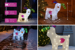 70cm Acrylic Light Up Outdoor Festive Figure with 70 LEDs - 4 Styles - thumbnail 4