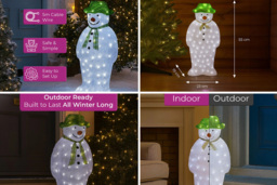 70cm Acrylic Light Up Outdoor Festive Figure with 70 LEDs - 4 Styles - thumbnail 3