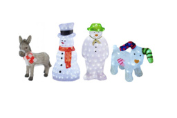 70cm Acrylic Light Up Outdoor Festive Figure with 70 LEDs - 4 Styles - thumbnail 1