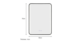Framed Rectangular Bathroom Vanity Mirror with LED Lights - thumbnail 8