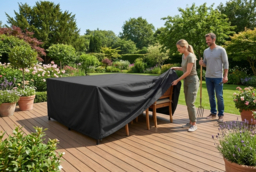 Outdoor Waterproof Garden Furniture Cover - Durable 170cm Protection - thumbnail 7