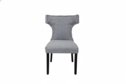 Set of 2 Upholstered Dining Chairs - Grey or Blue - thumbnail 8