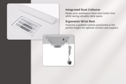 Manicure Table with Drawers, Wheels & Dust Collector - thumbnail 4