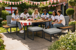 6-Piece Modular Garden Sofa Set with Dining Table - thumbnail 6