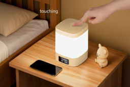 LED Table Lamp Night Light - Energy Efficient, Remote Control, Modern Minimalist - thumbnail 6