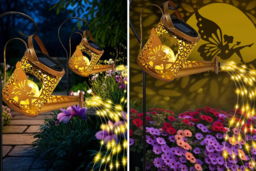 Solar LED Watering Can Fairy Lights - Weatherproof - thumbnail 4