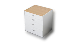 EARLY BIRD! Heritage White Multifunctional Dressing Table with Mirror - Compact Bedroom Storage, Modern Particle Board, 75cm Wide - thumbnail 2