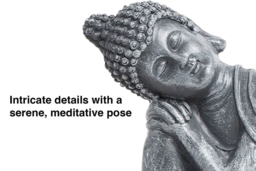 20cm Solar LED Weatherproof Buddha Garden Light - Outdoor Pathway & Patio Lighting - thumbnail 8