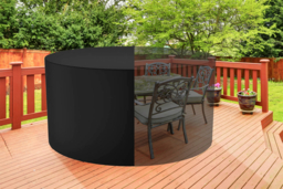 Weather-Resistant Round Outdoor Furniture Cover - 2 Sizes - thumbnail 7
