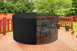 Weather-Resistant Round Outdoor Furniture Cover - 2 Sizes - thumbnail 3