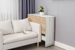 Versatile Modern Drop Leaf Dining Table for Space-Saving Functionality - thumbnail 3