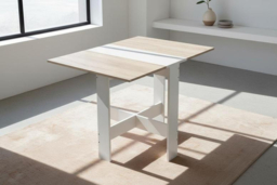 Versatile Modern Drop Leaf Dining Table for Space-Saving Functionality - thumbnail 6