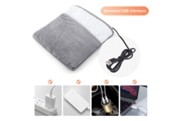 USB Heated Electric Plush Blanket & 2-in-1 Hand & Foot Warmer - Machine Washable, Energy Saving, Modern Cosy Style - thumbnail 3