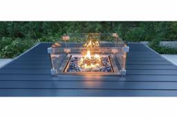 11-Seater Modern Garden Sofa Dining Set with Fire-Pit or Lift-Up Table - Weatherproof, Modular, Plush Cushions - thumbnail 4
